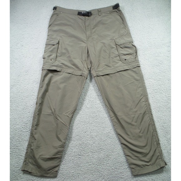 REI Other - REI Pants Mens Size M 35 X 31 Green Convertible Cargo Belted Ankle Zip UPF 50+